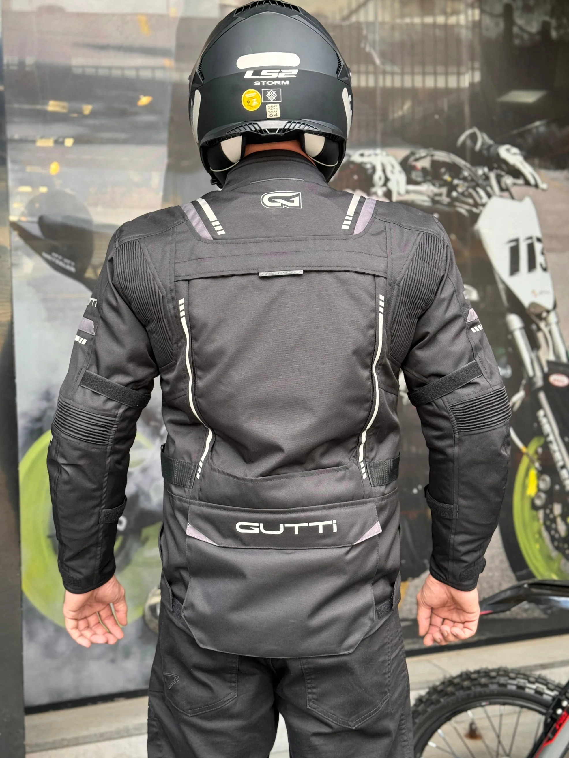 Jaqueta Gutti Masculina G-4348 Parka Ushuaia Preto/Cinza Escuro