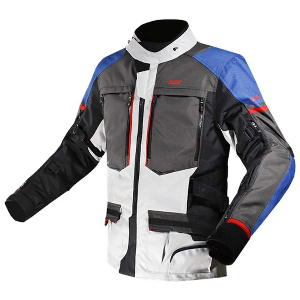 Jaqueta LS2 Masculina Norway Azul/Preto/Cinza/Vermelho - Spinelli