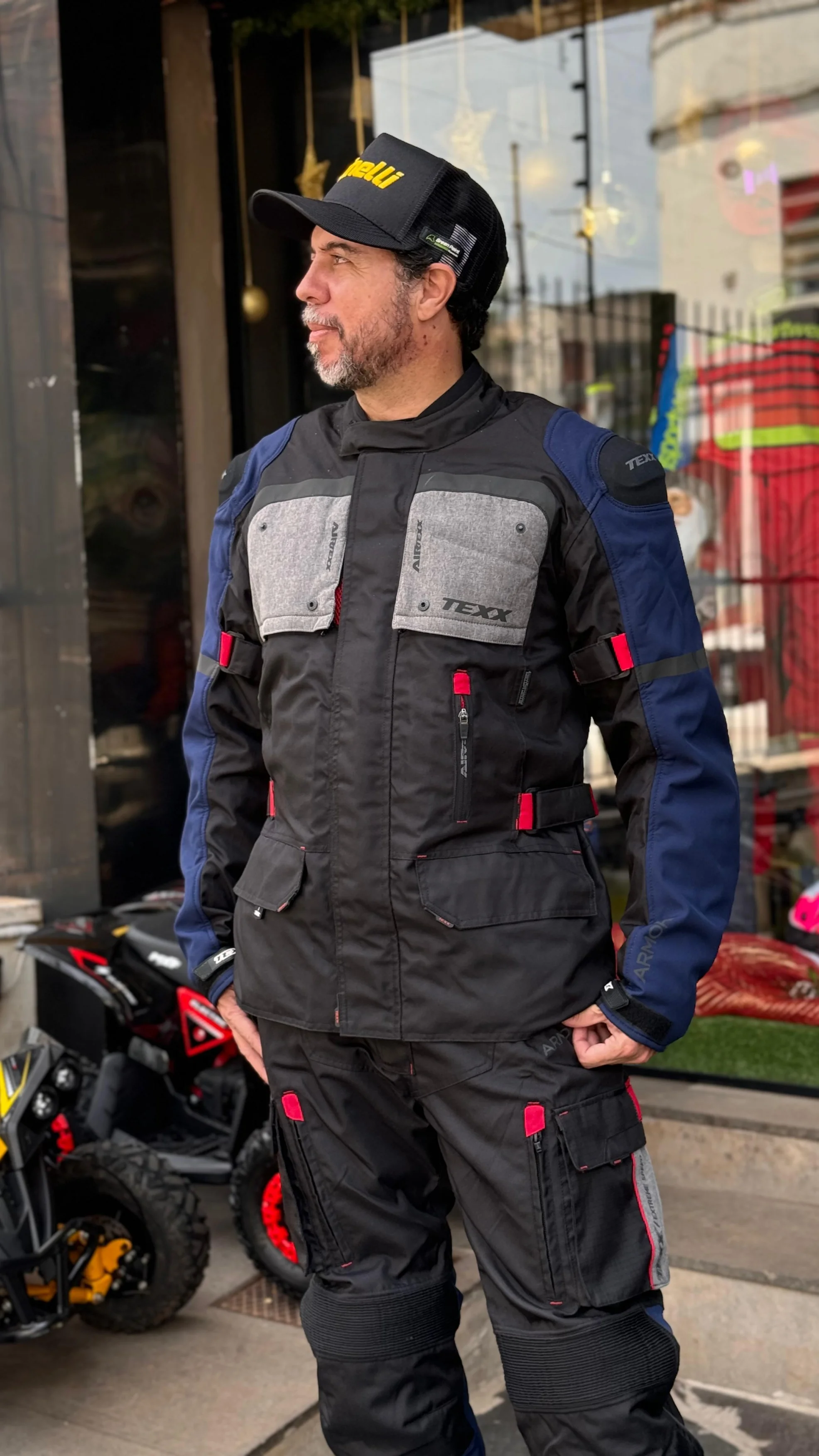 Jaqueta Texx Masculina Armor Preto/Azul/Vermelho/Cinza - Spinelli