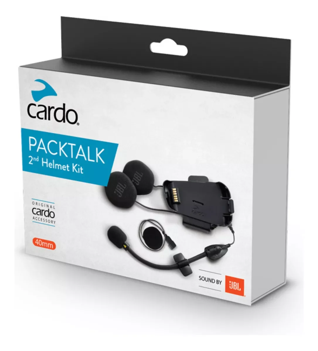 Kit Audio e Microfone Cardo Packtalk JBL 40MM Unitário - Spinelli