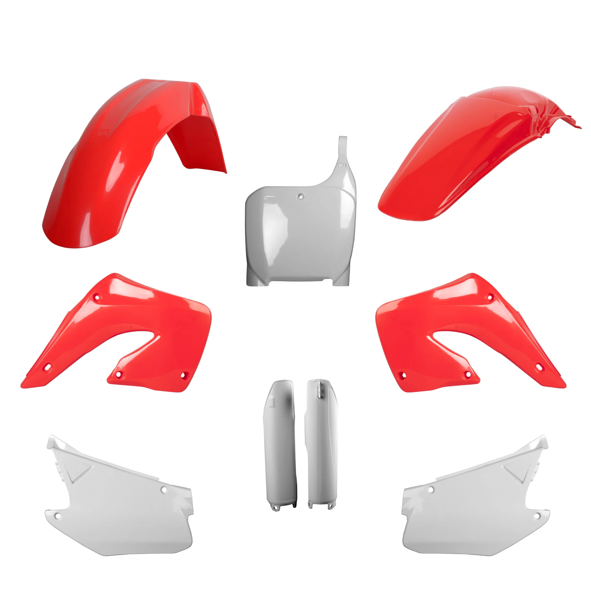 パーツ Polisport Plastic Kit CR 125/250 Kit Plástico CR 125/250 00-01 Vermelho/Branco Polisport - Spinelli