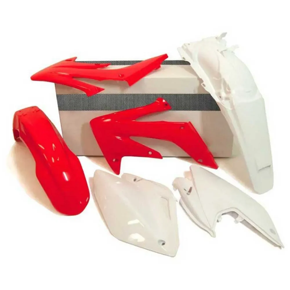 Kit Plástico CRF 250X 04-17 Vermelho/Branco - Spinelli Motos Boutique