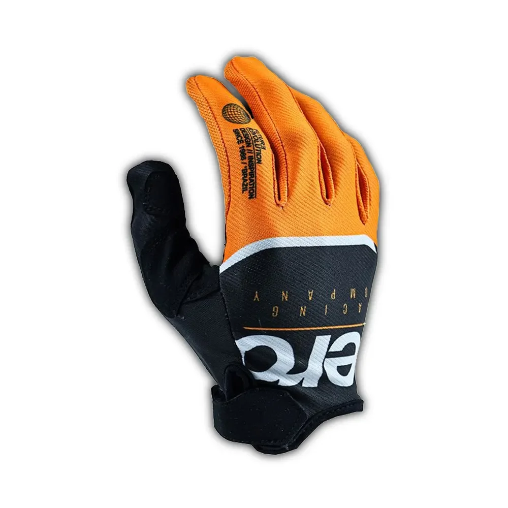 Luva ASW Image Aero Preto/Laranja Fluor - Spinelli Motos Boutique