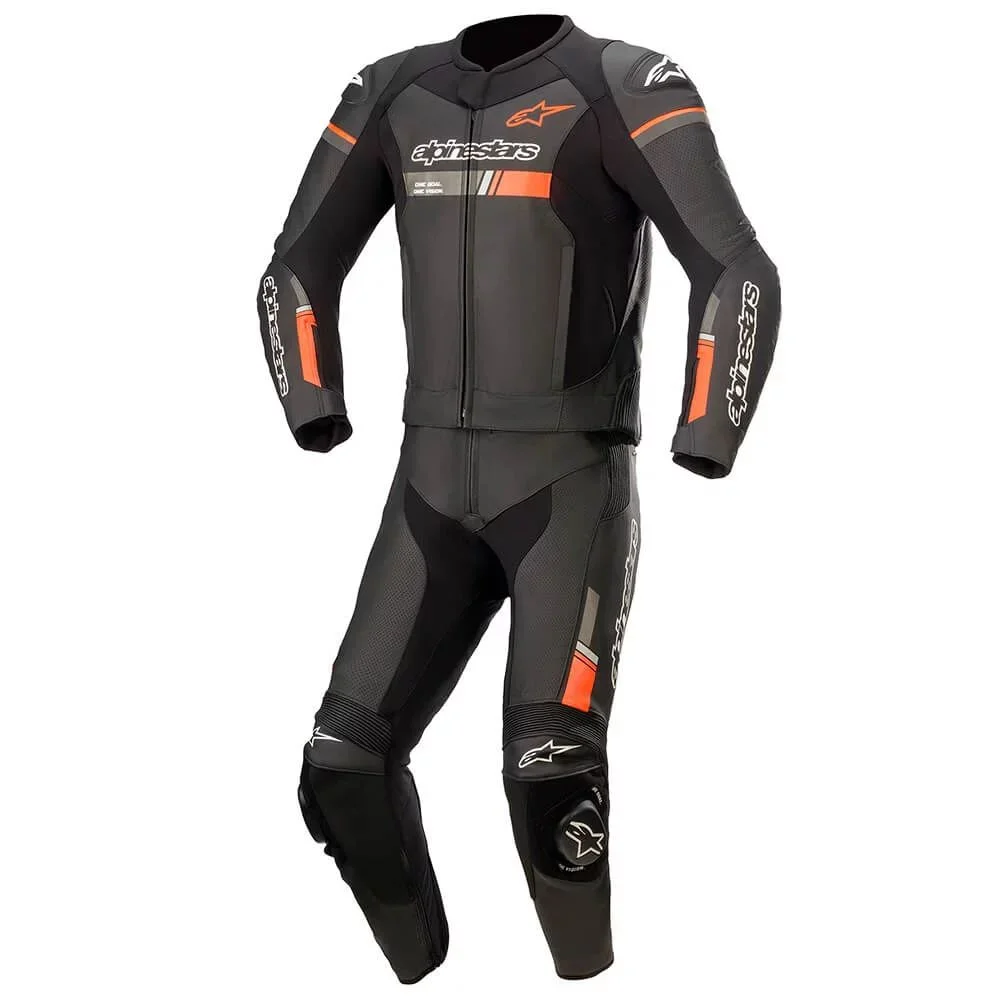 Macacão Alpinestars GP Force Chaser 2 Peças Preto/Vermelho