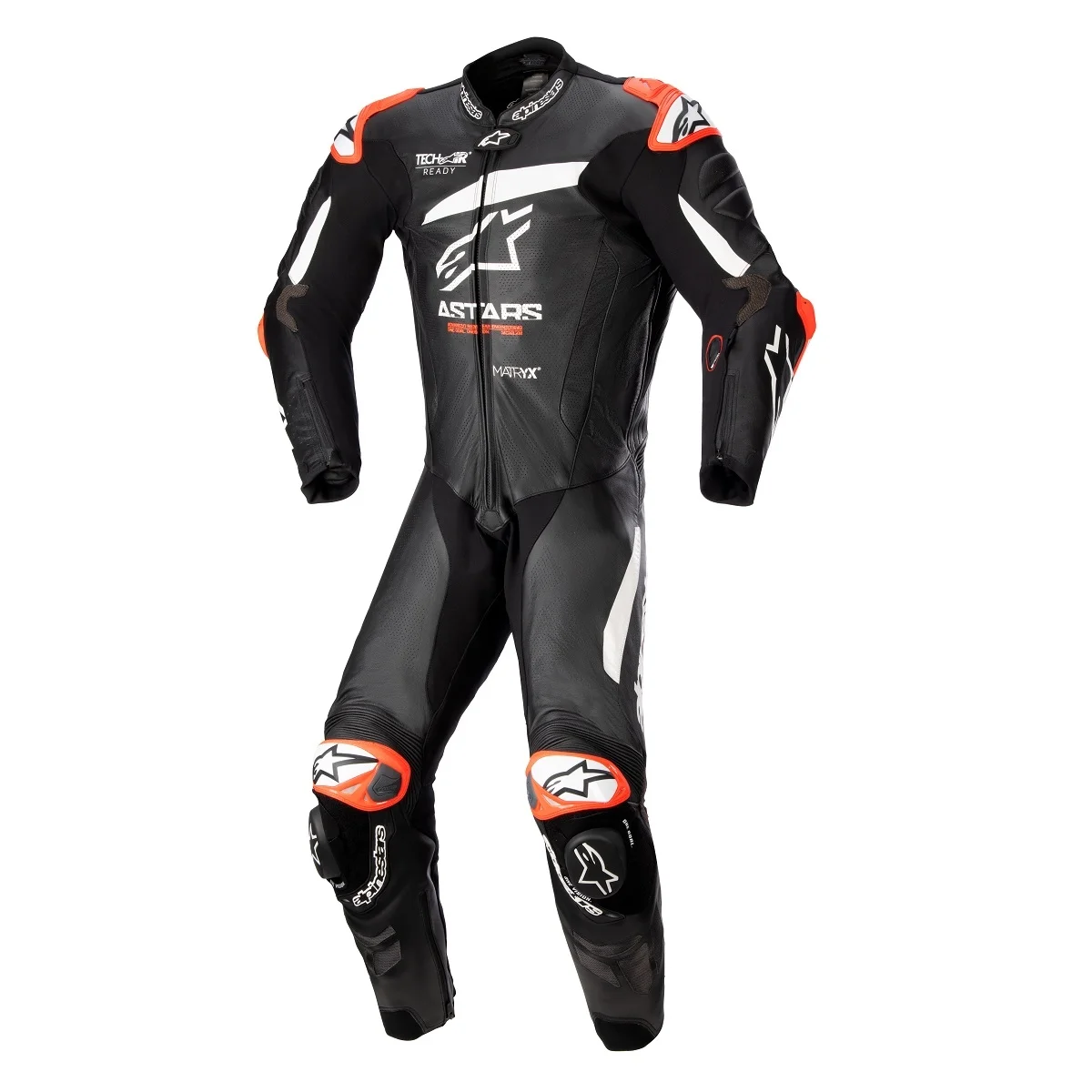 Macacão Alpinestars GP Plus V4 1 Peça Preto/Branco - Spinelli