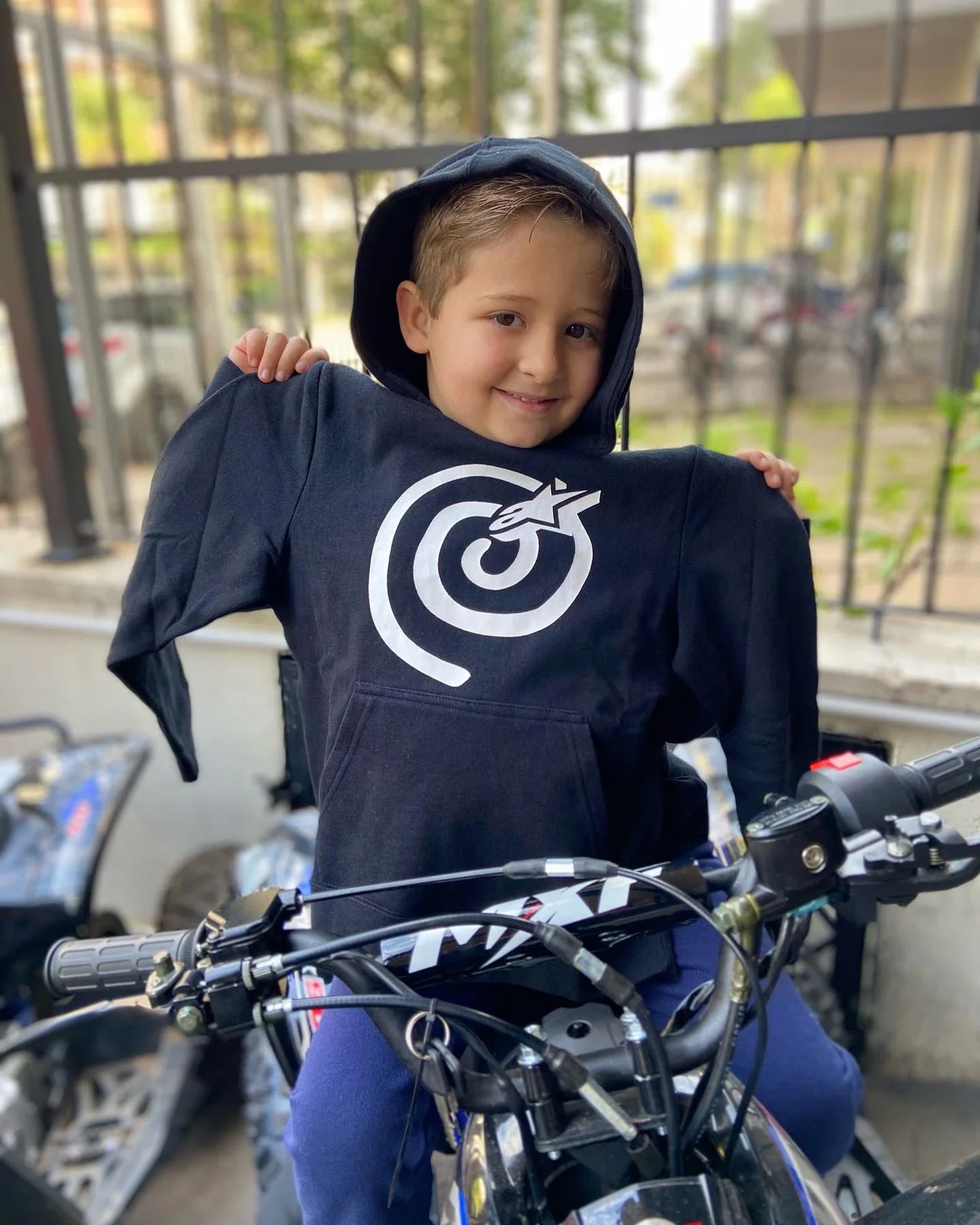 Moletom Alpinestars Infantil Mantra Hoodie Preto - Spinelli Motos