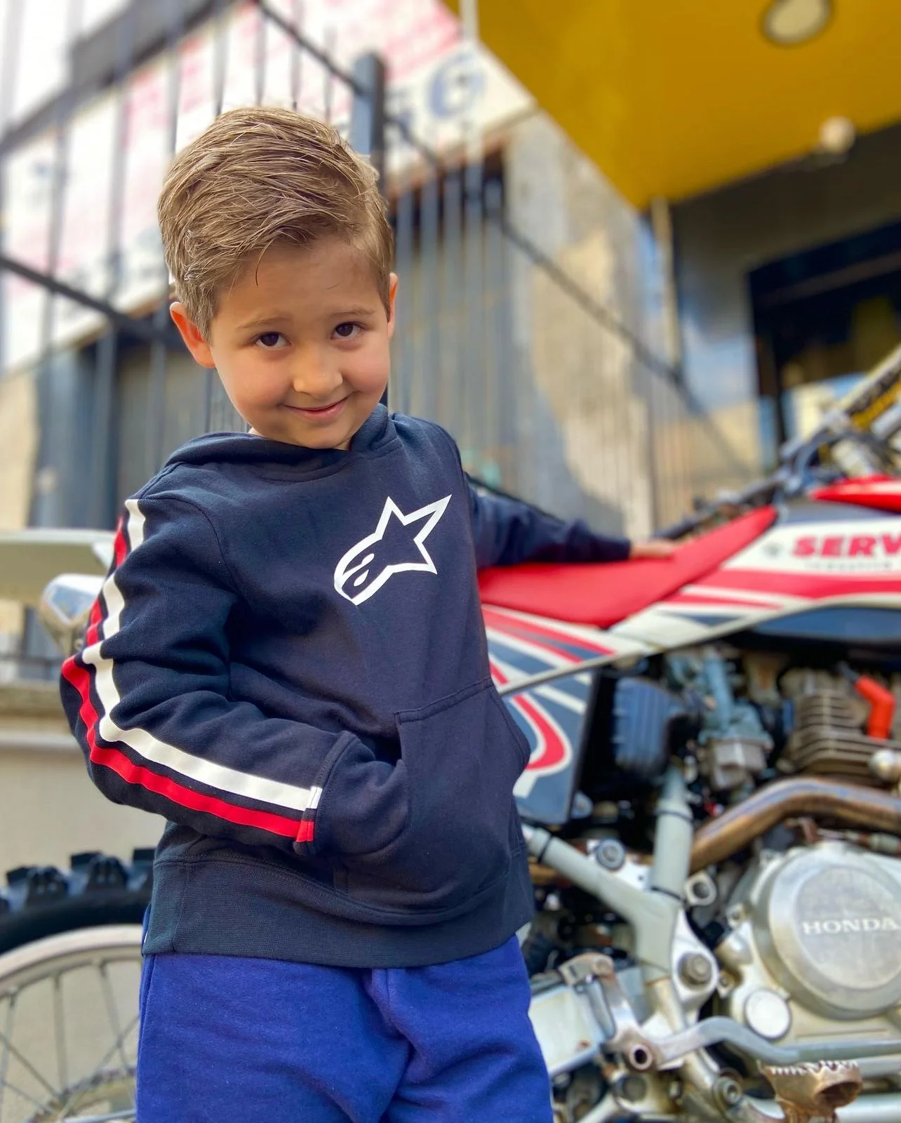 Jaqueta online motoqueiro infantil