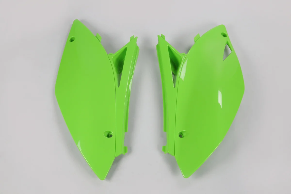 Par Number Plate Lateral Kxf 250 09-12 / KX 450 09-11 Verde