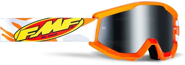 Óculos FMF Powercore Assault Laranja / Cinza - Espelhado