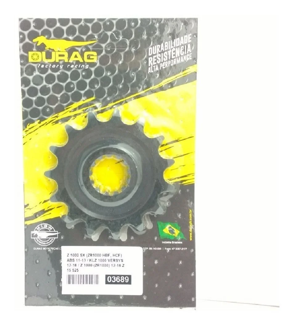 Pinhão Kawasaki Z 1000 11-13 Passe 525 - 15 dentes - Durag