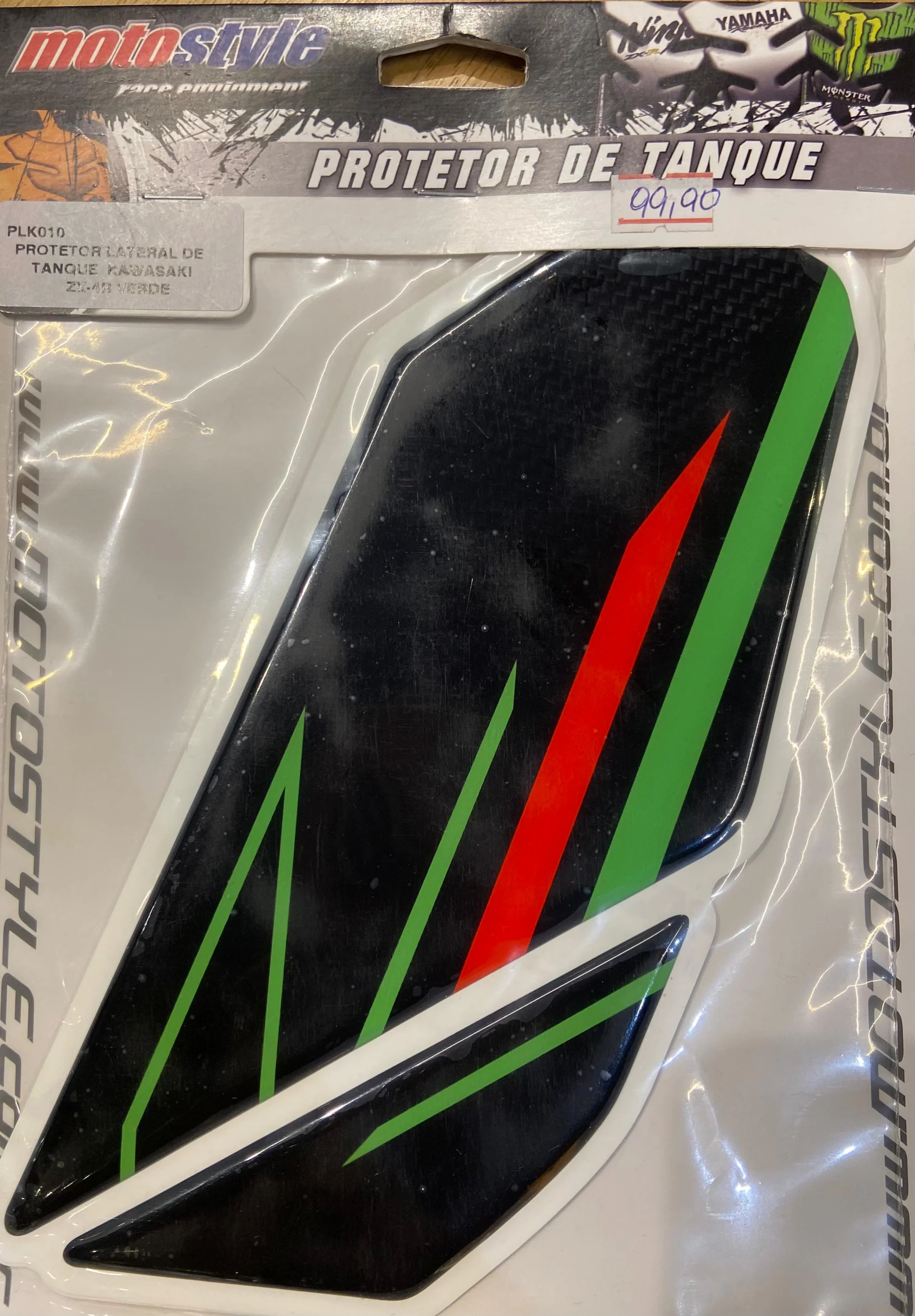 Adesivo Protetor Lateral de Tanque Kawasaki ZX-4R Verde - Spinelli