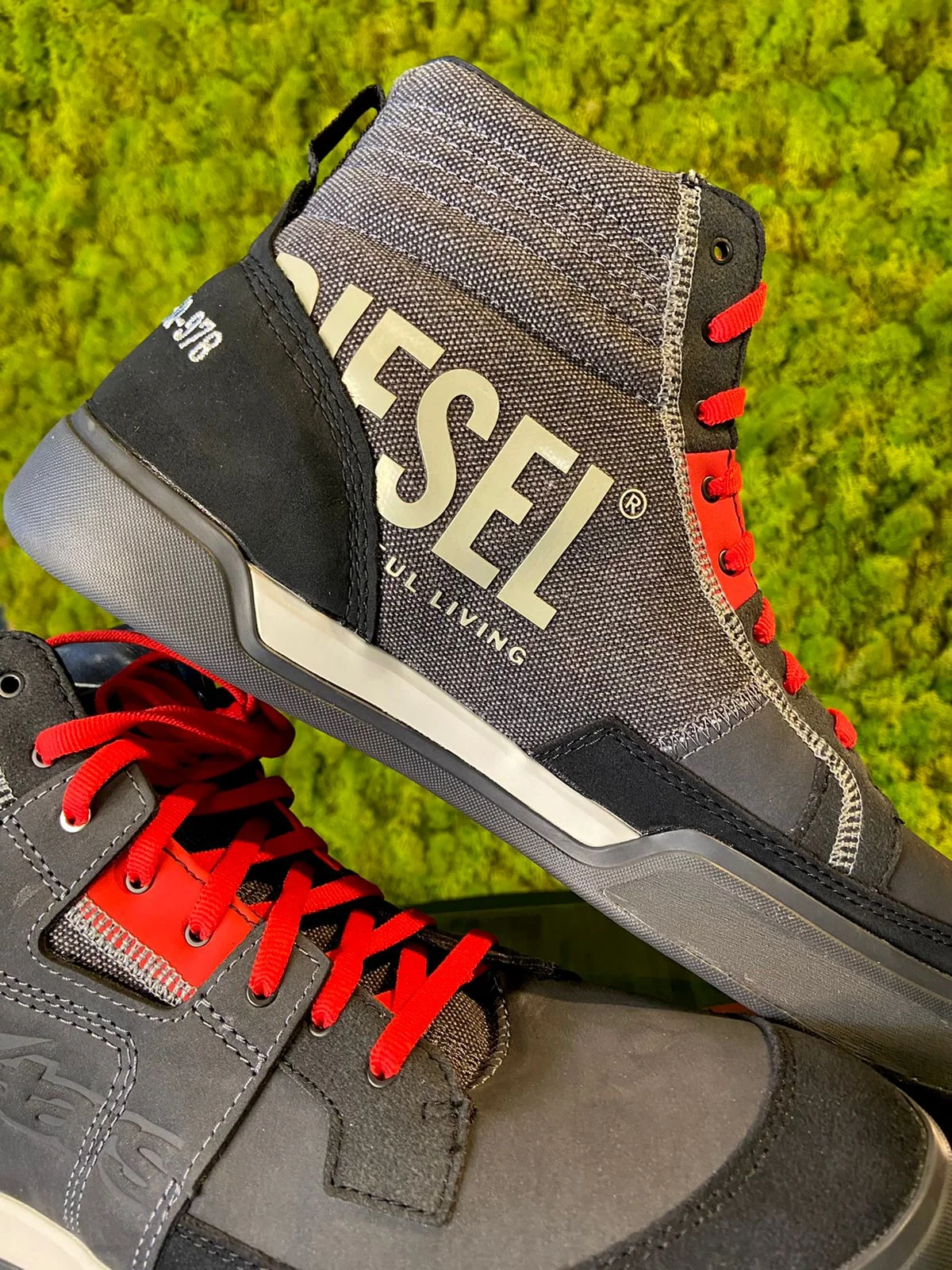 Tênis Aplinestars Diesel AS-DSL Akio Anthracite/Vermelho