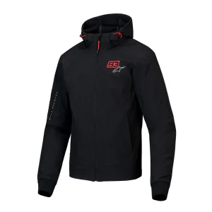 Jaqueta Alpinestars Masculina MM93 Radium Tech Hoodie Preto/Vermelho ...