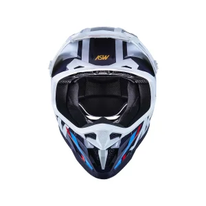 Capacete ASW R1 Mips Neo Branco/Marinho/Vermelho - Spinelli Motos Boutique