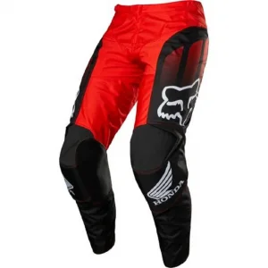 Calça Fox 180 Honda 2022 Preto/Vermelho