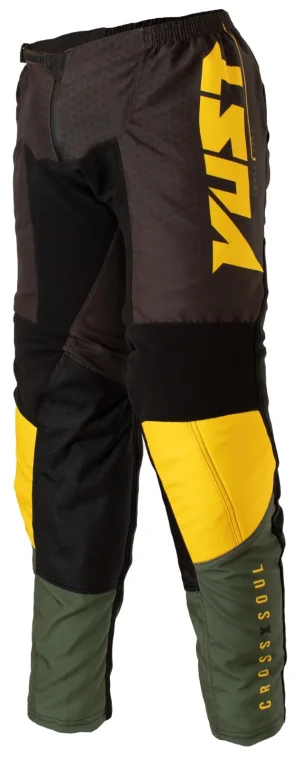 Calça Vust Hard Storm Rock Hexagon V1 Verde Musgo/Amarelo/Marrom