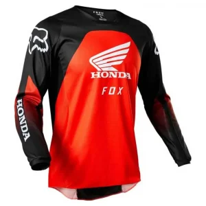 Camisa Fox 180 Honda 2022 Preto/Vermelho