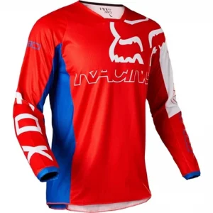 Camisa Fox 180 Skew 2022 Branco/Vermelho/Azul