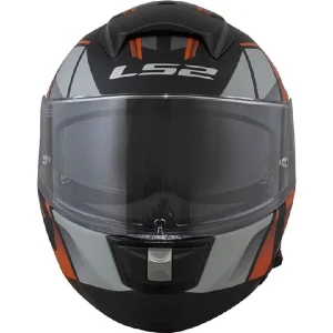 Capacete LS2 FF397 Vector FT2 Kripton Fosco Preto/Laranja/Cinza