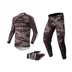 Combo Alpinestars Racer Tactical 22 Preto/Cinza