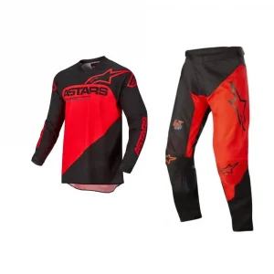 Conjunto Alpinestars Racer Supermatic 22 - Preto/Vermelho