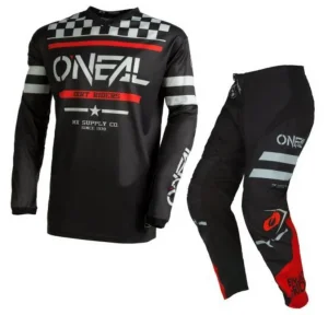 Conjunto Oneal Element Squadron Preto/Cinza