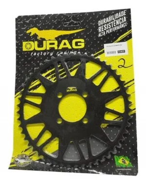 Coroa Aço XTZ 125 (Passe 520) TM: 48D Preto- Durag - Spinelli