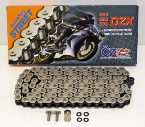 Corrente Transmissão CZ Chains 525 DZX x 120L Street C/ O-ring