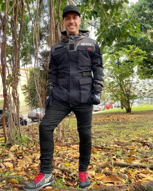 Jaqueta Alpinestars/Diesel Masculina AS-DSL Daiji Preto - Spinelli