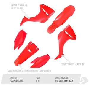 Kit Plástico Biker MY26 CRF 250F / CRF 300F - Spinelli Motos Boutique