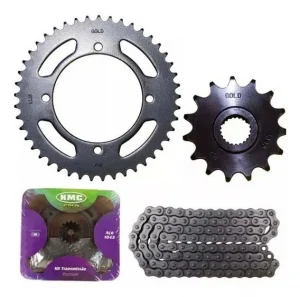 Kit Relação (Transmissão) Kawasaki Ninja 250/300 /Z 300 - KMC Gold
