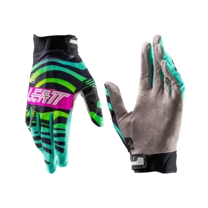 Luva Leatt 2.5 X-Flow Verde/Preto/Rosa (Tiger/Pink) - Spinelli