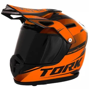 Mini Capacete Pro Tork Cross Laranja Neon Cofre