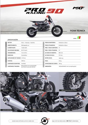Mini Moto MXF 90cc Pro Racing - Spinelli Motos Boutique