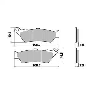 Pastilha de Freio Dianteira BMW F 800 /G 650 /XT 660 /KTM 990 /CB 500 98-03 + Traseira BMW 1200 GS 13-18 - Carbon