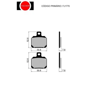 Pastilha de Freio Traseira Ducati /Ninja H2 - Fischer Carbon