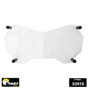 Proteção de Farol SLIM Policarbonato Tiger 1200 12-20 /Tiger 800 12-20 (Sem Armação) - Start Racing