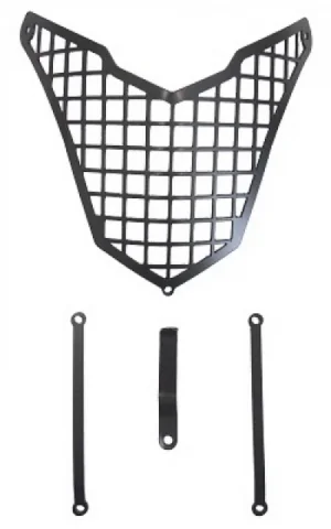 Protetor de Farol Modelo Grade Honda CB 500X - Chapam Preto Fosco