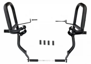 Protetor de Motor C/ Pedaleiras Kawasaki Versys 650 10-15 - Chapam Preto Fosco