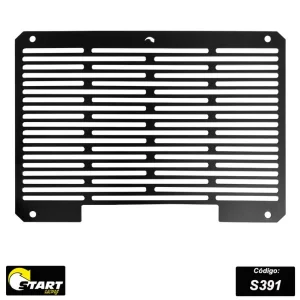 Protetor Frontal de Radiador Grade Kawasaki Ninja 400 2020 Aço Preto Epoxi - Start Racing