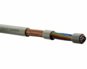Cabo Manga 26x26 AWG Blindagem Trançada Cor Palha 01062619