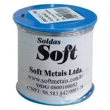 Solda Soft 500gr 0,8mm 60x40 com Resina SR60Q08 - Azul