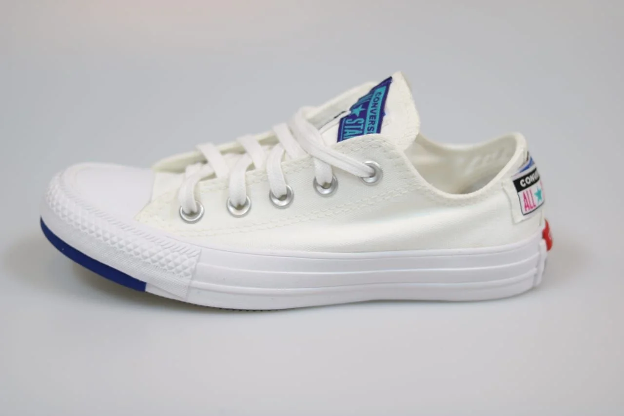 TENIS CONVERSE CT13240002 CHUCK TAYLOR ALL STAR BRANCO AZUL BRANCO