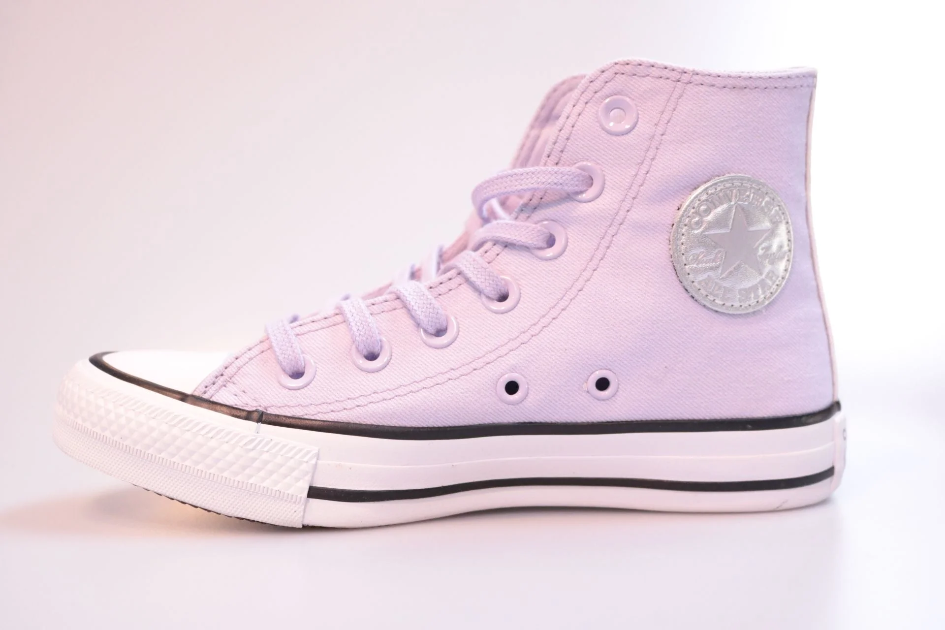 Tenis top converse lilas