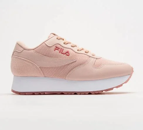 Tênis fila euro jogger wedge feminino rosa best sale