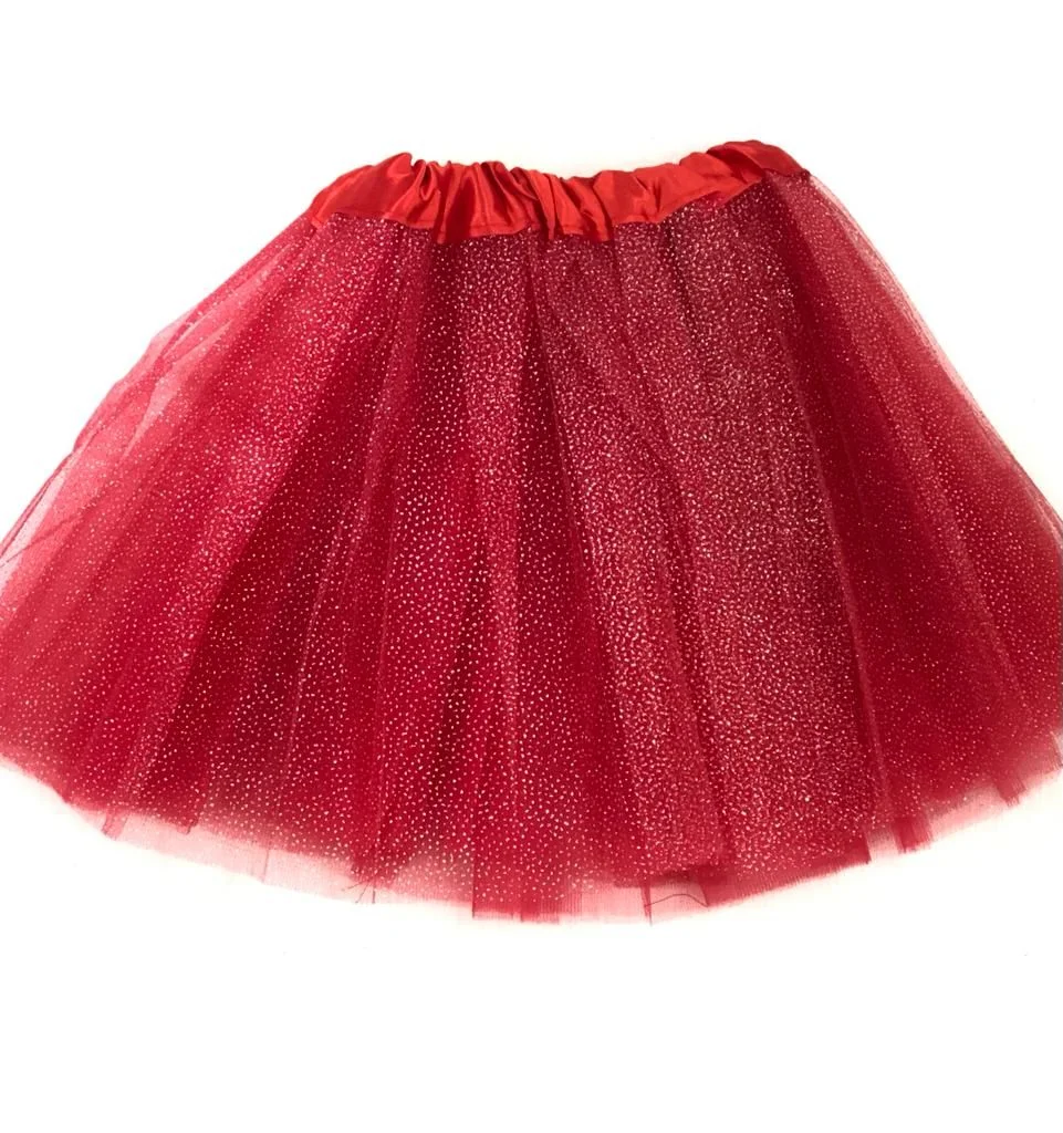 Tule vermelho deals saia