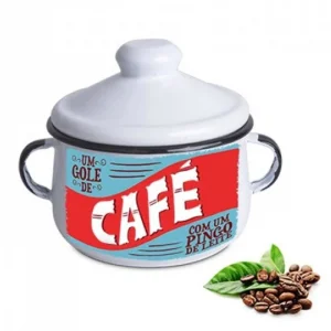 Acucareiro Metal Branco Coffee Club 2515