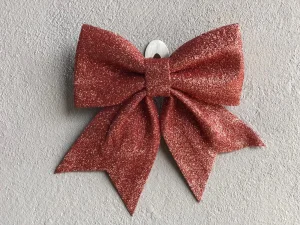 Laço com Glitter Rose 15Cm Wf1100