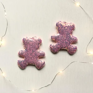 Pendente Urso c/ Paetes 10Cm c/ 2 Unidades Wf1252