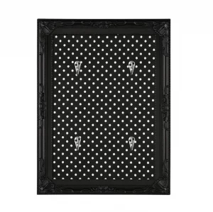 Porta Chaves Preto com 4 Ganchos